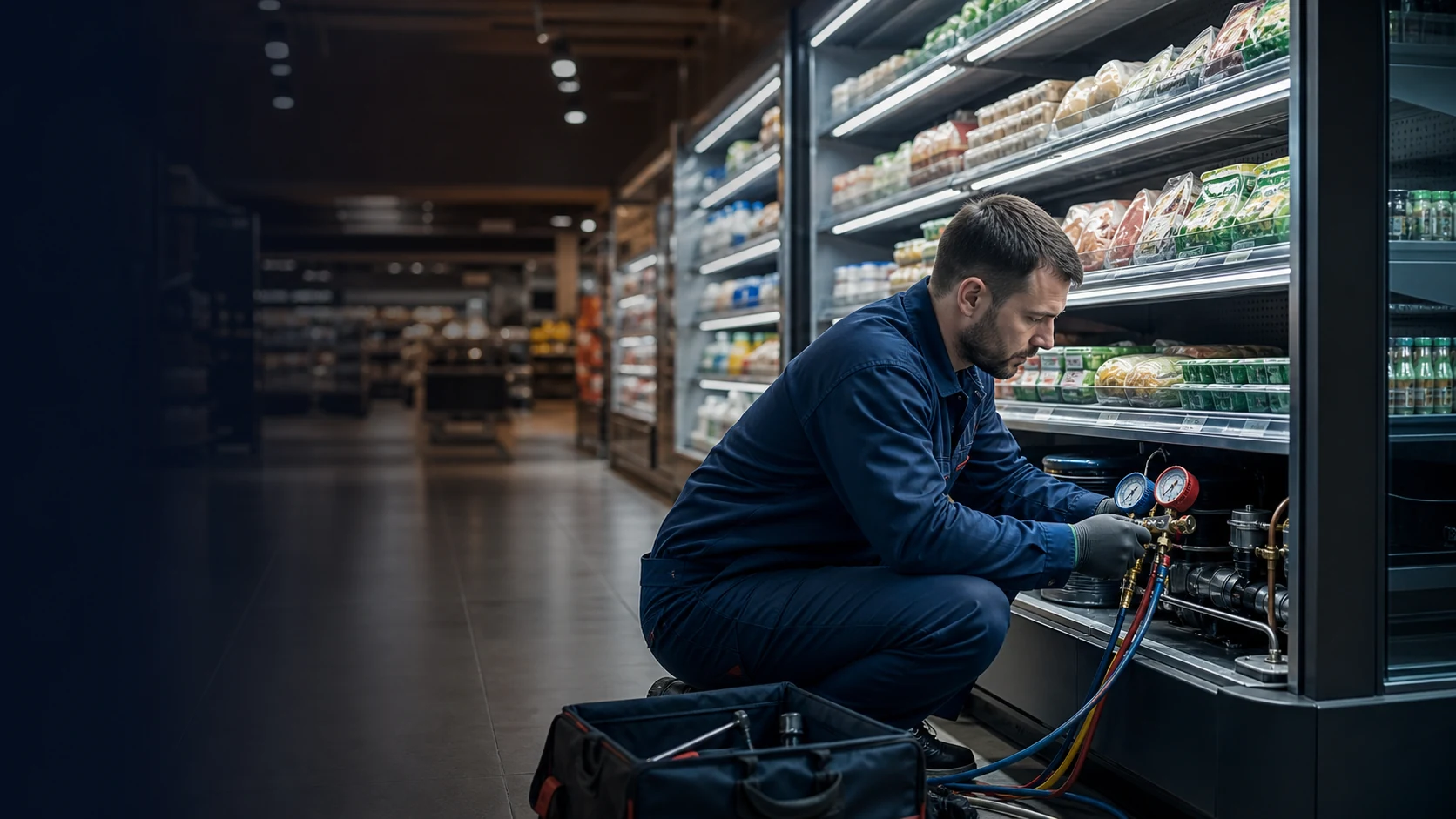 Market dolabı gaz dolumu yapan teknik servis