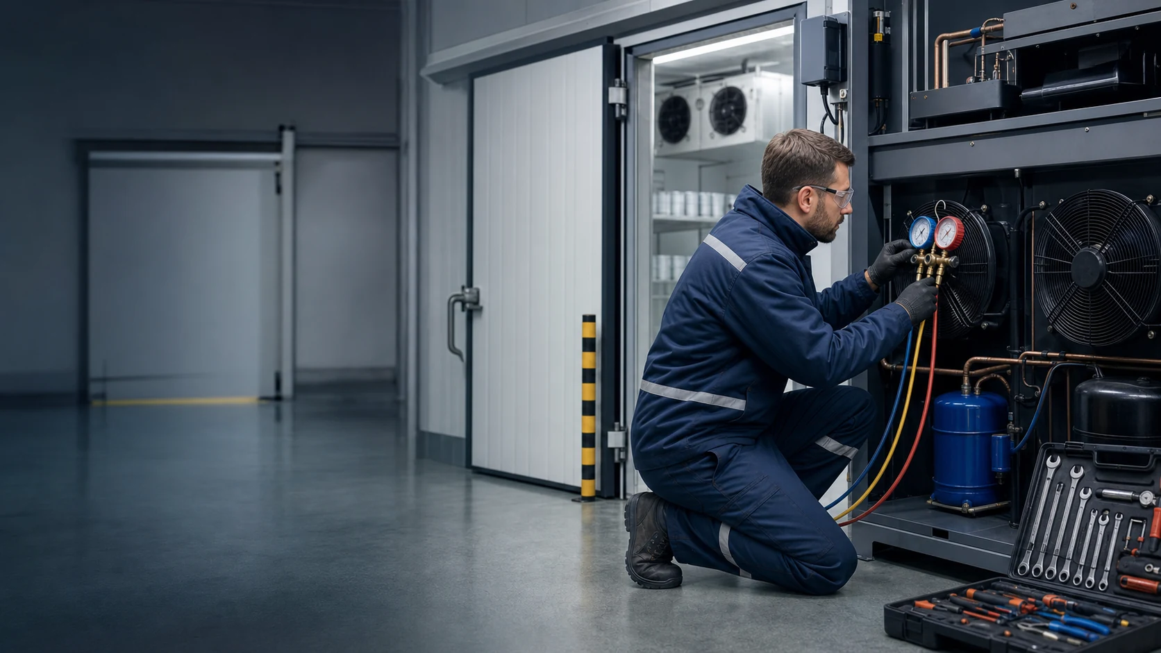 Soğuk oda gaz kaçağı tespiti yapan teknik servis